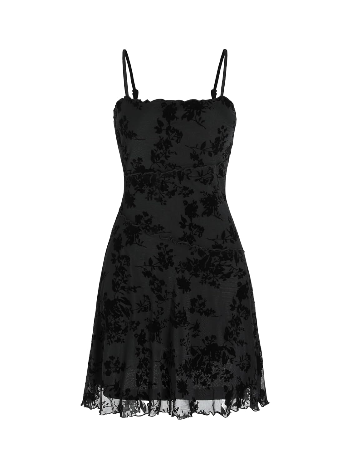 CIDER Women's Gothic Dresses Summer Mini Dress Lace Mesh Square Neck Sleeveless Spaghetti Strap Party Goth Y2K Fall - Review, Price and Buying Guide
