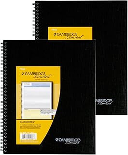 2 PACK of Mead 06066 Cambridge Limited QuickNotes Business Notebook