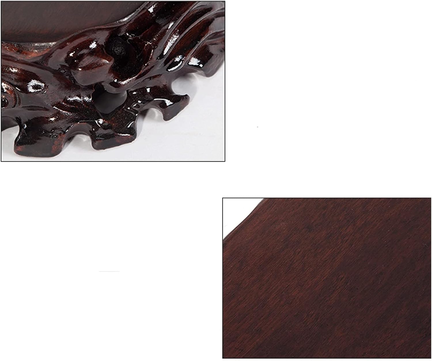 Bonsai Pedestal,Vase Base,Vase Bonsai Base,Vase Base,Carved Solid Wood Display Stand, Wooden Base Holder for Arts Antique, Home Decoration 6 Sizes Chinese Display Stands (Size : A1) ( Size : A4 ) ( Co