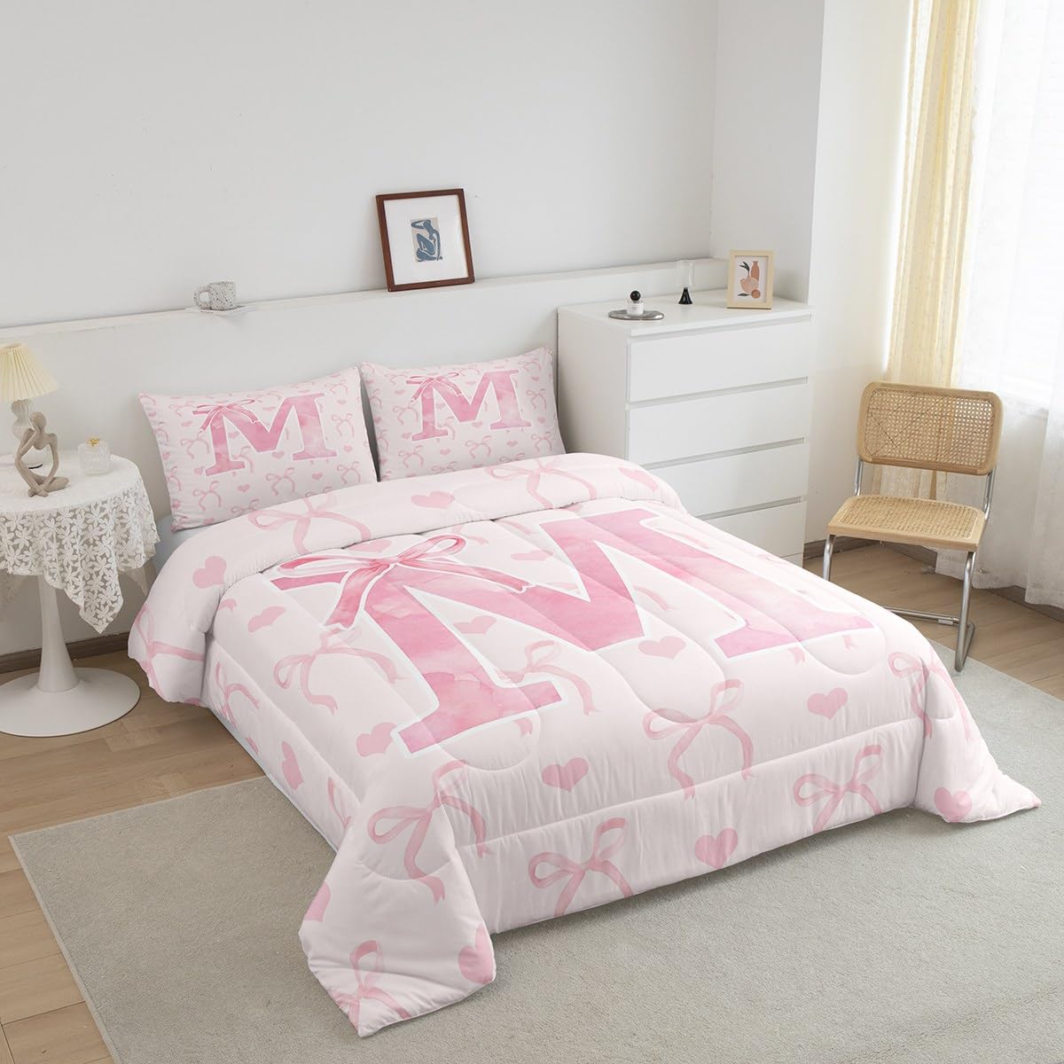 Personalized Initial Comforter Set - Twin Size -2