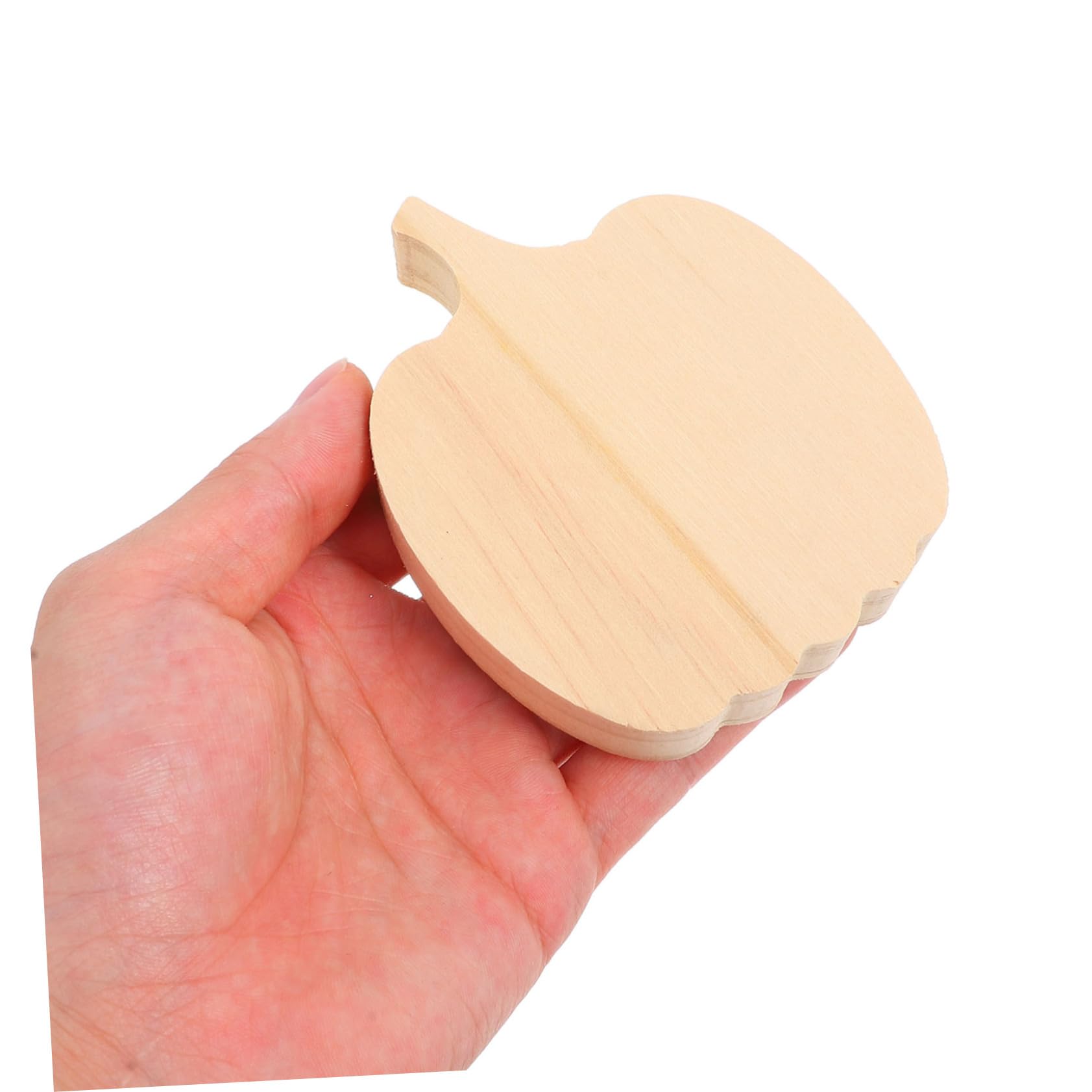 STOBAZA 12piezas Calabaza De Madera Sin Terminar Decoración De Otoño para Acción De Gracias Adorno De Calabaza De Madera para Decoración De Oficina y Hogar