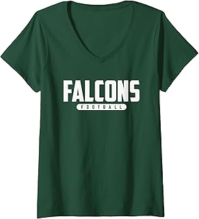 Womens West Catholic Falcons Football V-Neck T-Shirt