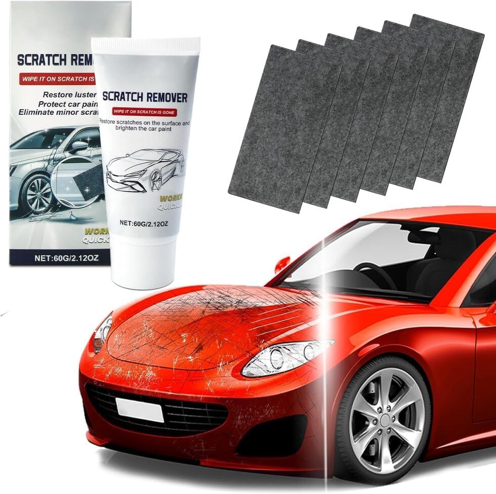 Huotwoe Nano Sparkle Cloth Car Scratch Remover 6PCS, Multi-Purpose Nano Magic...