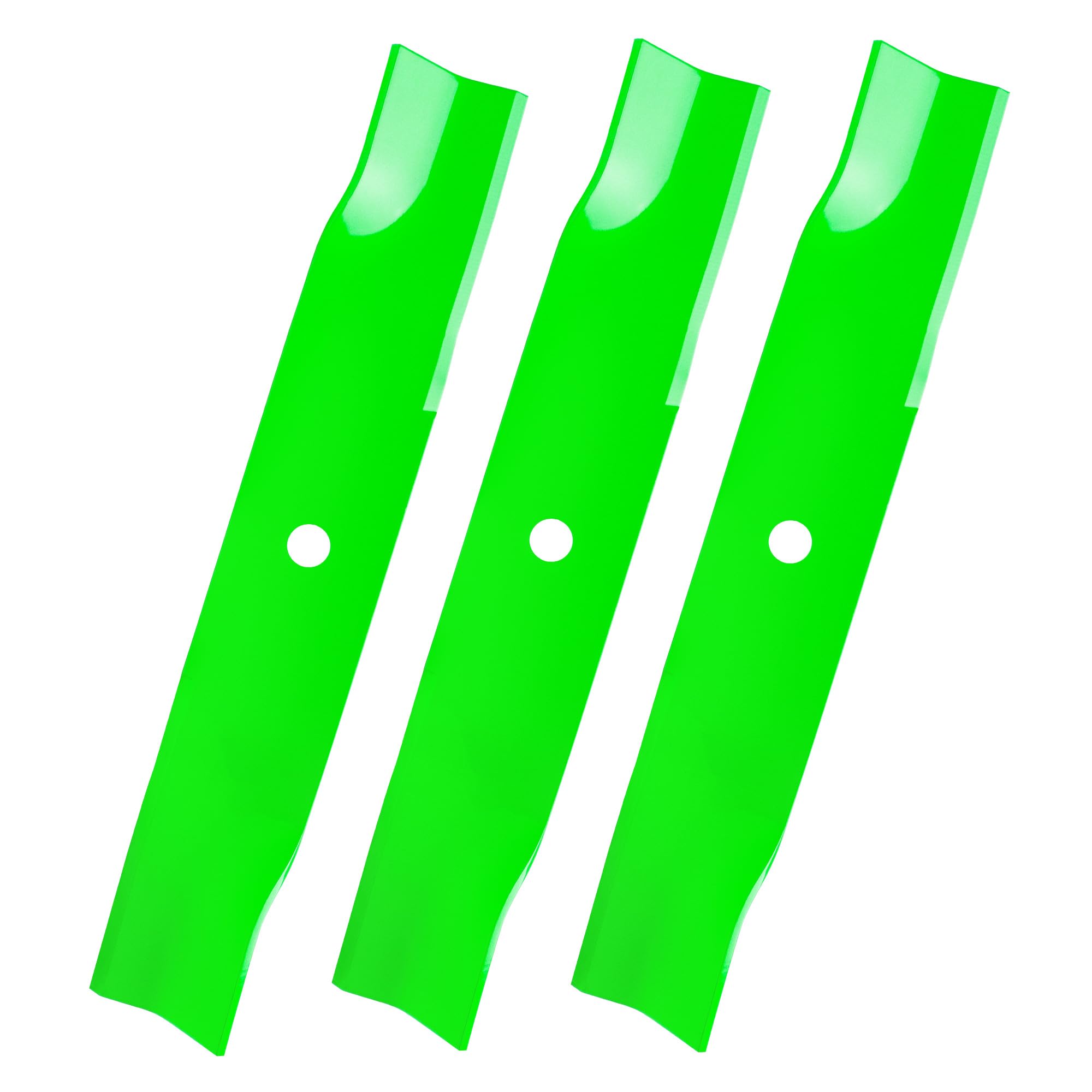 Juego de cuchillas de cortacésped (elevación alta) para Cub Ca det GTX2154 Z-Force L54 S54 54 cubierta de 54 pulgadas 01005337, 01005337P, 02005018, 1005337, 2005018, 942-04416 (Paquete de 3)
