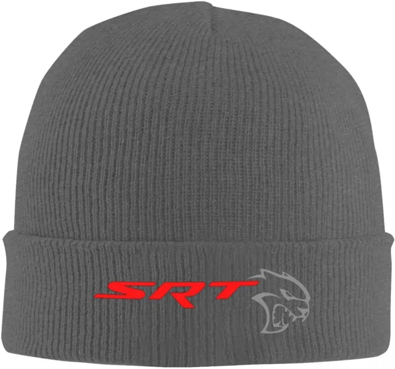 Winter hat Unisex SRT Hellcat Demon Challenger Car Racing Warm Knitted Cap Bonnet Hat Autumn Winter Outdoor Beanies Hats for Unisex Adult Gifts