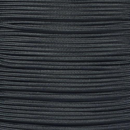 PARACORD PLANET Tactical 5-Strand Nylon Core 275-LB Tensile Strength Paracord Rope 3/32 Inch (2.38mm Diameter) (Black, 10 Feet)