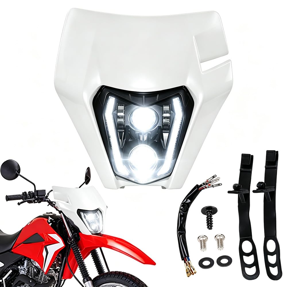 Amazon.com: CHANGCHENG Dirt Bike Headlight Led，66W 3000lm