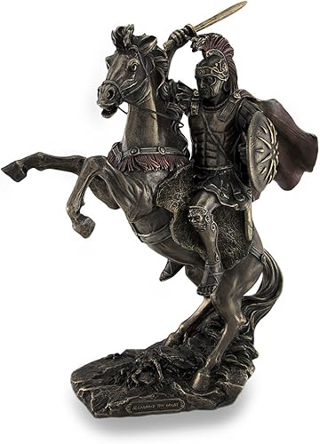 Things2Die4 Alejandro el gran montar Bucéfalo Estatua escultural bronceada