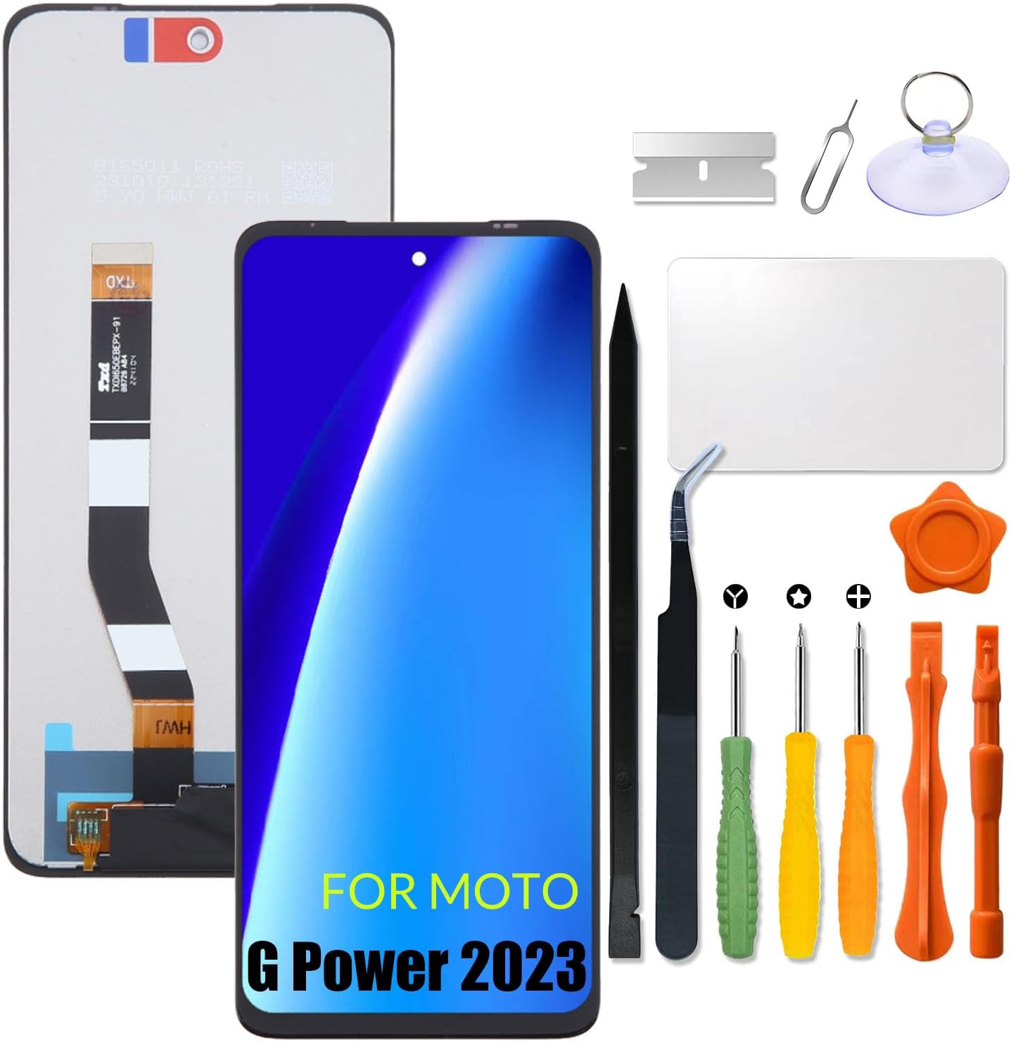 Replacement for Motorola Moto G Power 5G 2023 LCD Screen for Moto XT2311 Screen Touch Digitizer Assembly LCD Display with Repair kit