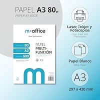 OFITURIA A3 Fehér Nyomtatópapír 500 Lap 80g Tintasugaras és Lézernyomtató Papír 297x420 mm Irodai és Otthoni Használatra 1 Csomag 2