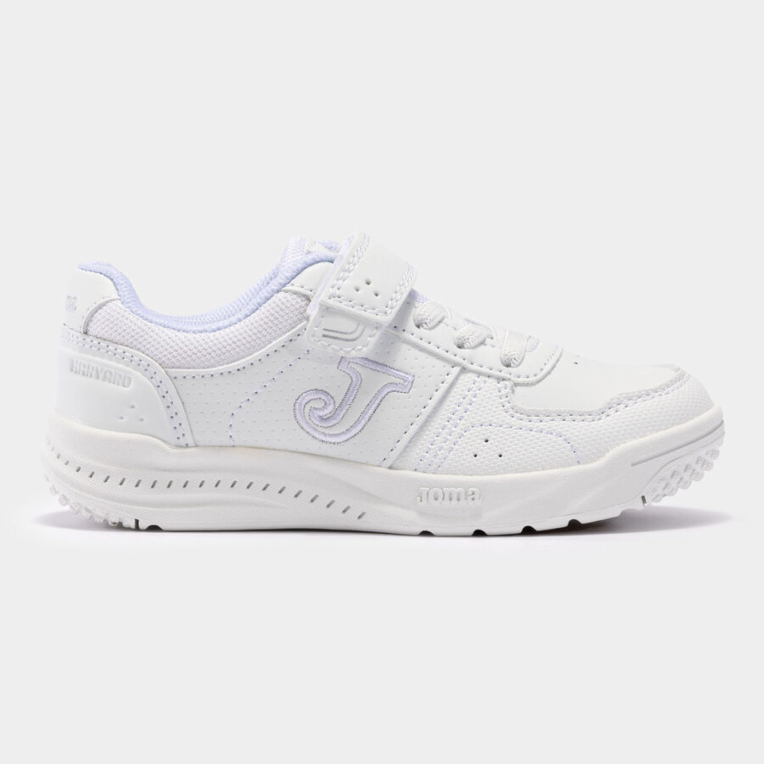 Joma WHARW2202V Deportivas Blancas para niños, Cierre de Cinta Textil Adhesiva y Plantilla de Piel, Ideales para Llevar al Cole a Diario NIÑO Deportivos