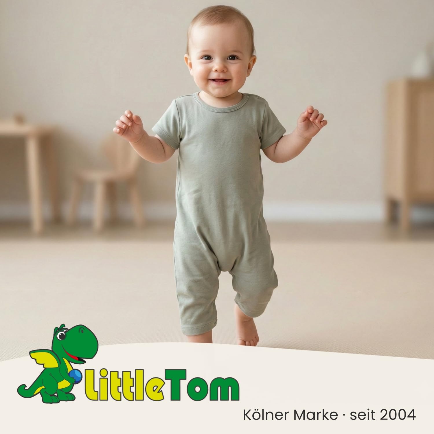 LittleTom Spielmatte Baby Puzzlematte mit Rand - 18 Matten je 30x30 cm Krabbelmatte 180x90 cm Bodenmatte Kinder - Puzzle Teppich Kinderzimmer - EVA Schaumstoff Bodenschutzmatte Spielteppich - BPA-frei