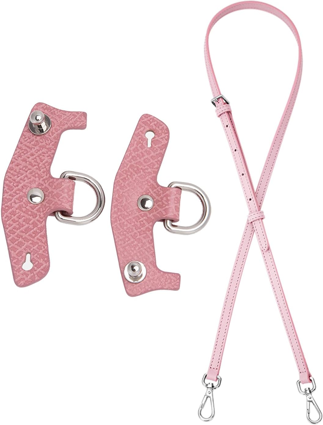 Chispee Bag Strap Accessories for Crossbody Bag Punch-Free Real Leather Shoulder Strap Perforated Conversion Accessories