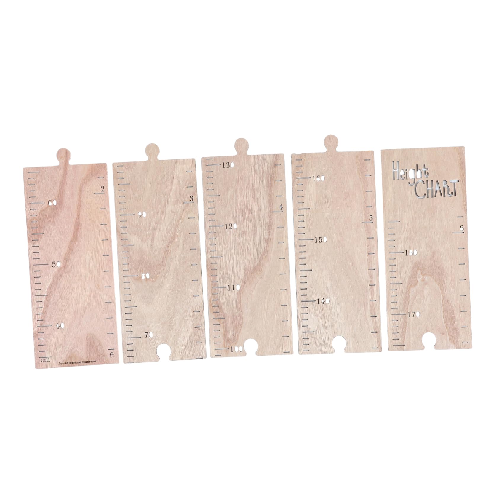 1juego Decoración De Pared Para Niño Niña Medidor De Crecimiento De Madera Para Habitación Infantil Adorno De Altura Creativo y Duradero