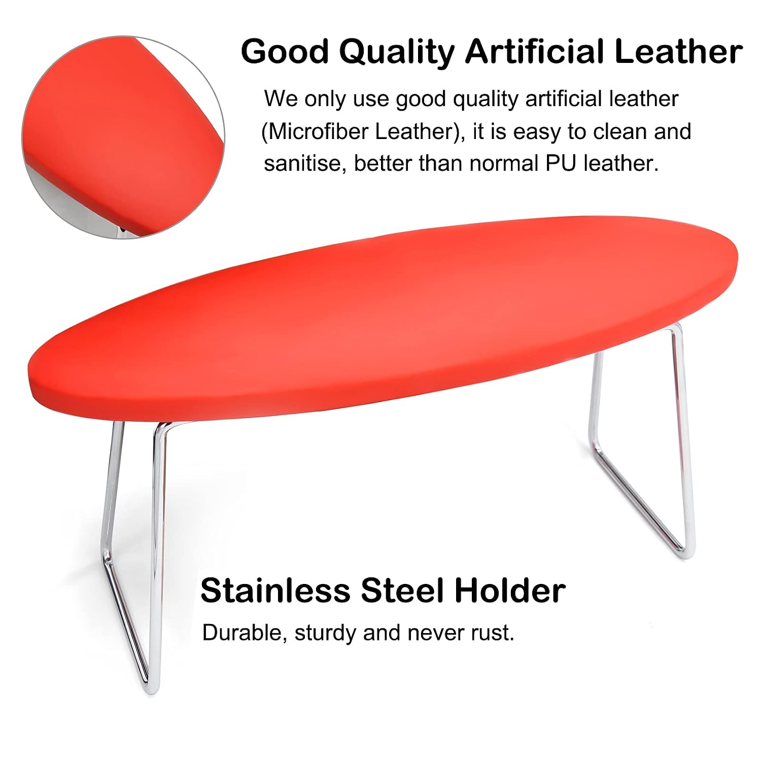Nail Arm Rest, Premium Microfiber Leather Manicure Hand Rest Professional Nail Arm Rest Cushion Stand for Nail Technician Use (Red)
