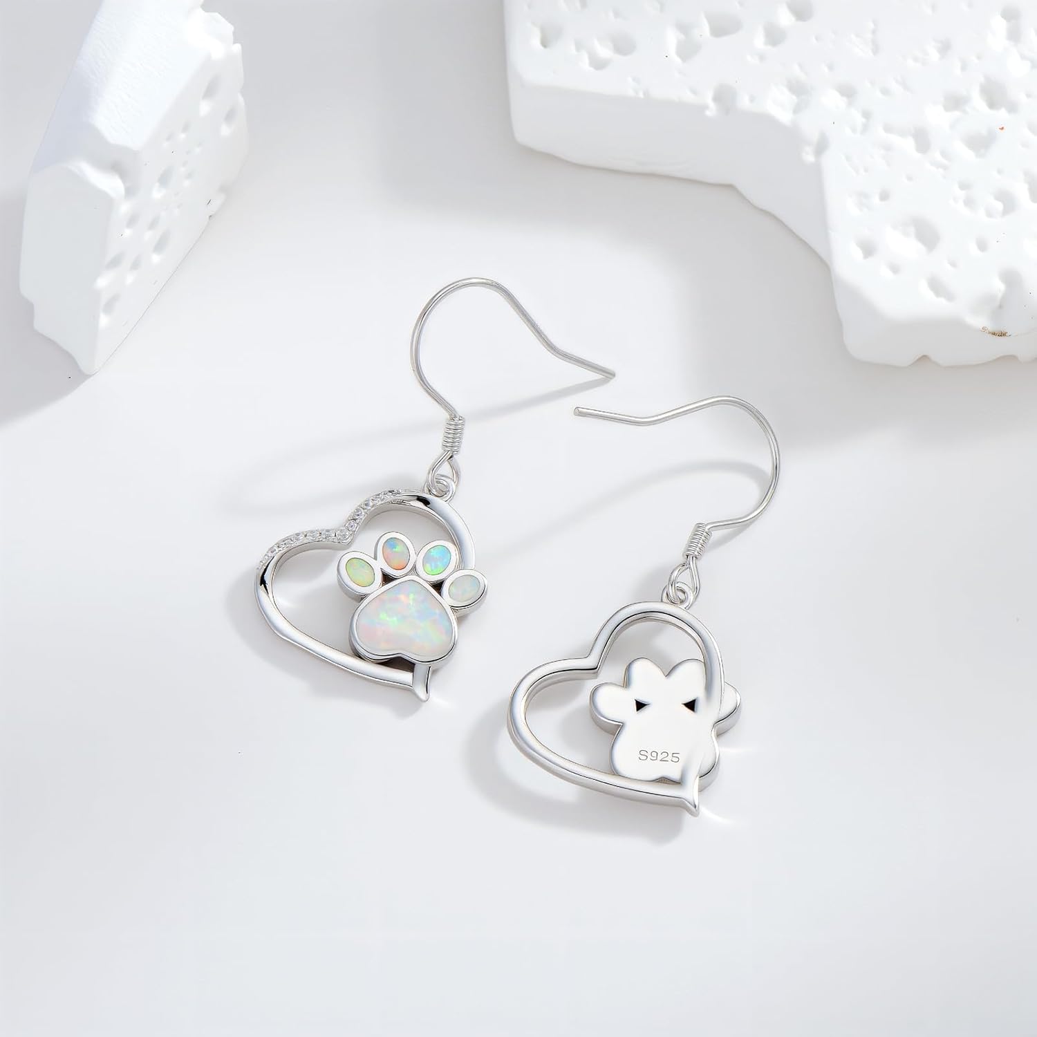 Animal/Christmas Holiday Earrings 925 Sterling Silver Animal Jewelry Christmas Stocking Stuffers Gifts for Daughter