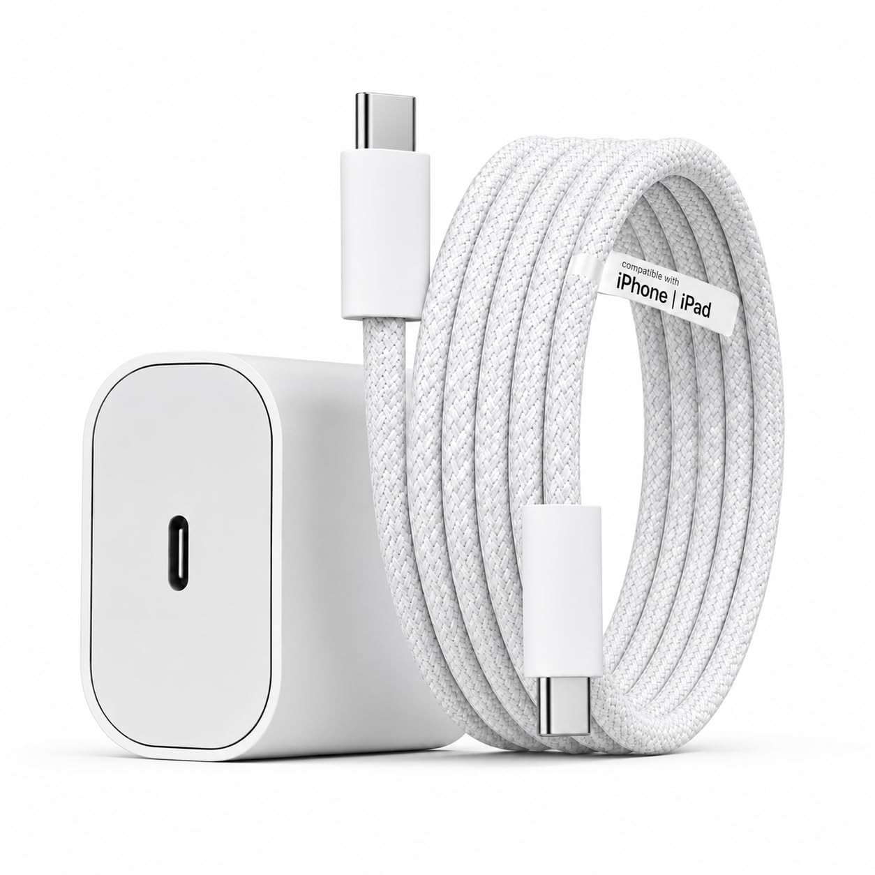 KARWAN 20W Type C Charger with Type C Braided Cable [2Yrs Warranty] PD 3.0 Fast Charging Adapter Compatible with iPhone 17/16/15/e/Air/Plus/Pro/Pro Max Series,iPad & More, BIS Certified Charger 25W-picture-30