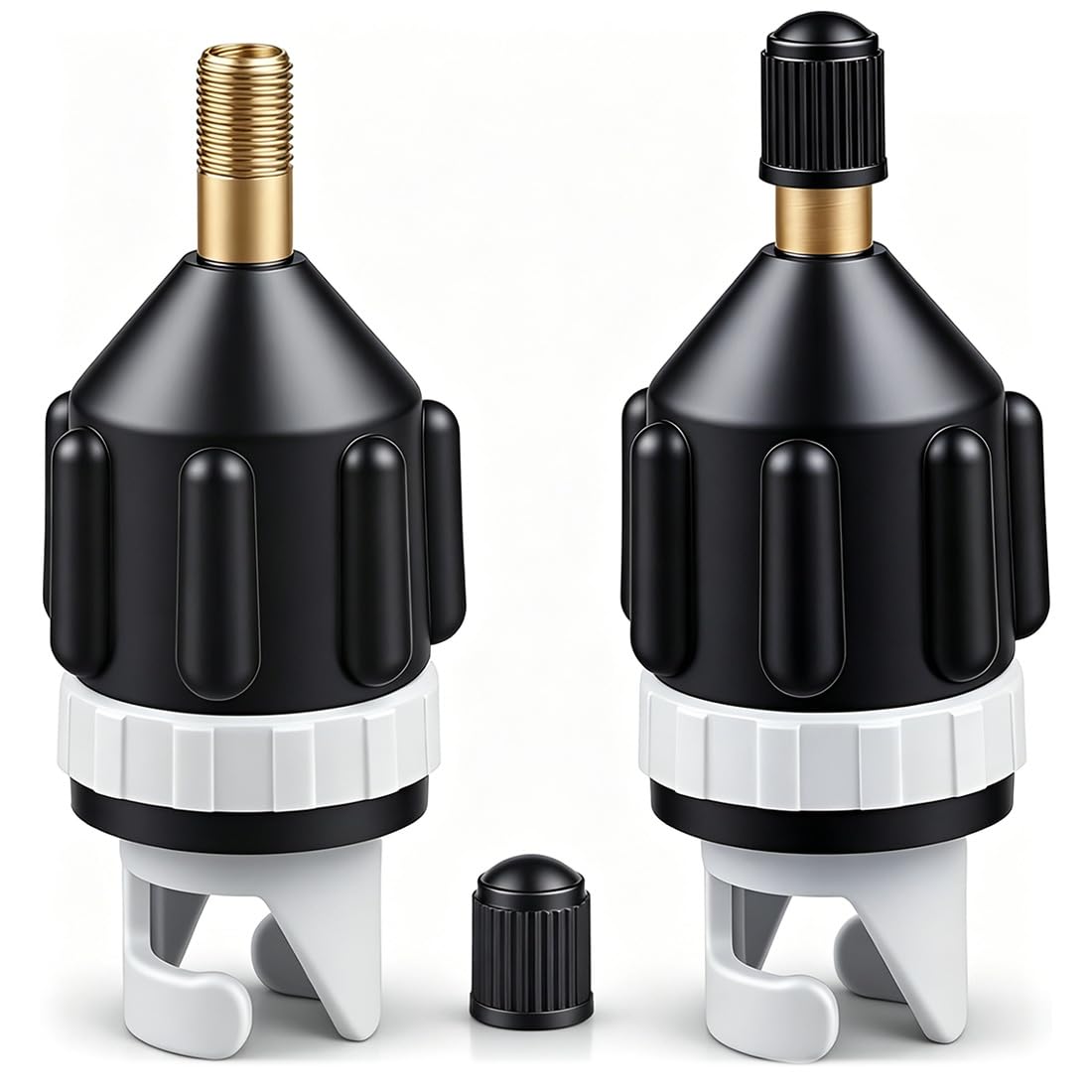 Adattatore per Pompa, 2Pcs Adattatore per Kayak, Convertitore di Valvola D'aria Multifunzionale Gonfiabile per Tavola da Surf, Paddle, Kayak, Gommoni, Barche da Pesca