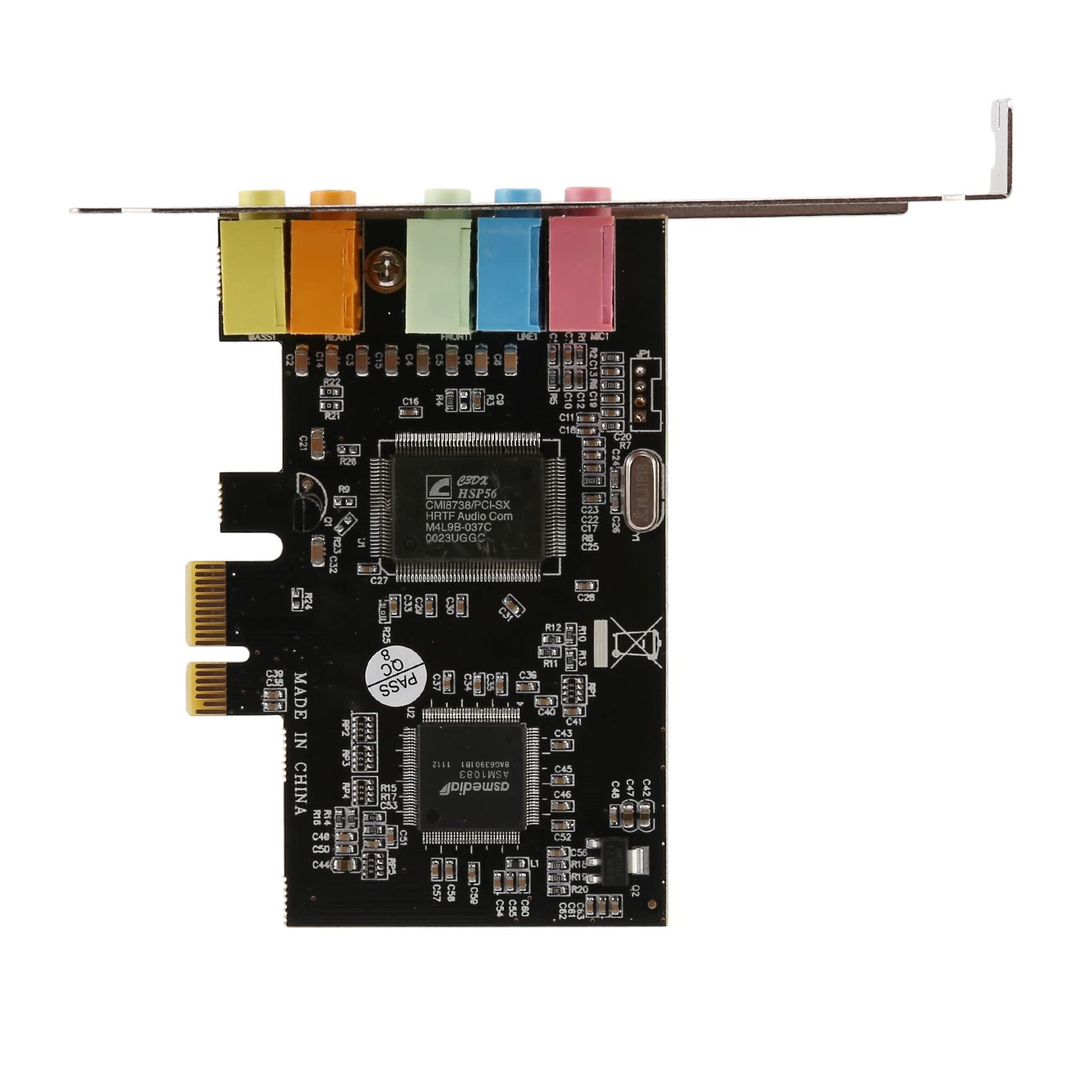 ANTIOCH Scheda audio PCIe PCI-E X1 CMI8738 Chip 32/64 bit Scheda audio Stereo 5.1 Canali Scheda audio integrata Desktop per PC