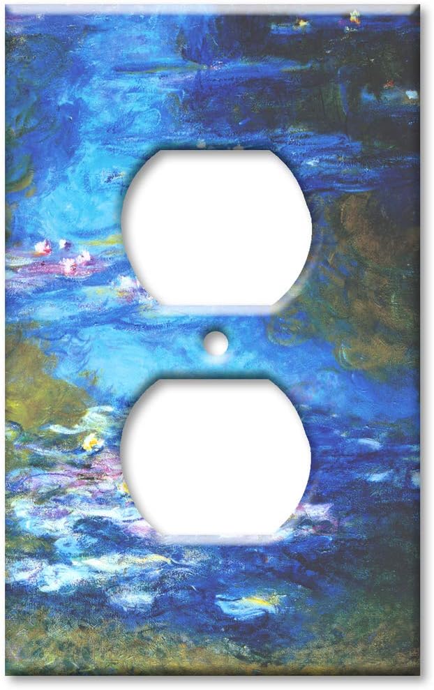 Art Plates - Monet: Irises II Outlet Cover Switch Plate - (Made in USA)