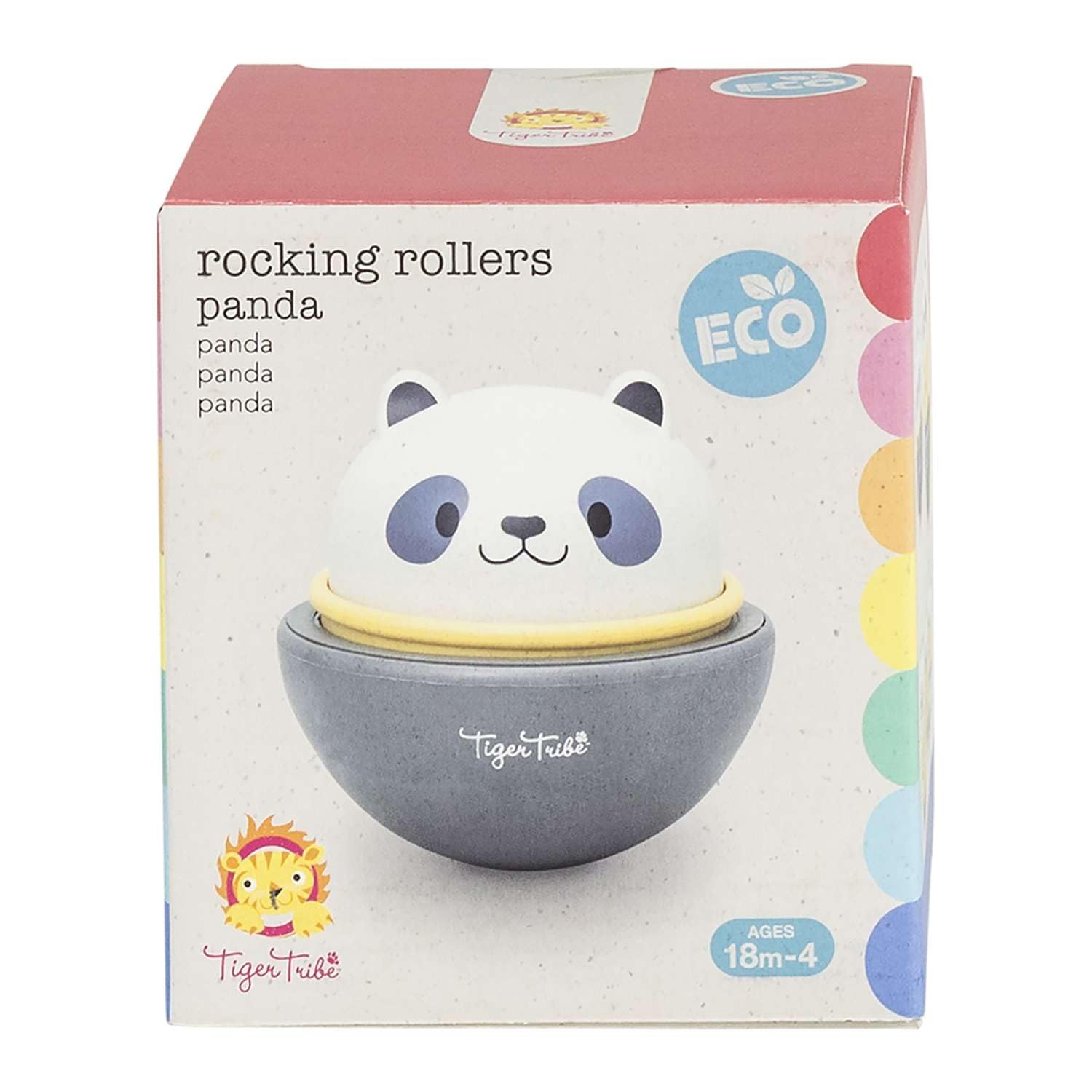 Tiger Tribe ECO Rouleaux à Bascule (Panda) – Voiture d'animal Rock & Rolling 2 en 1 sur Roues, Voitures Jouets interactives, Cadeaux de véhicule pour Les Tout-​Petits et Les Enfants, fabriqués de