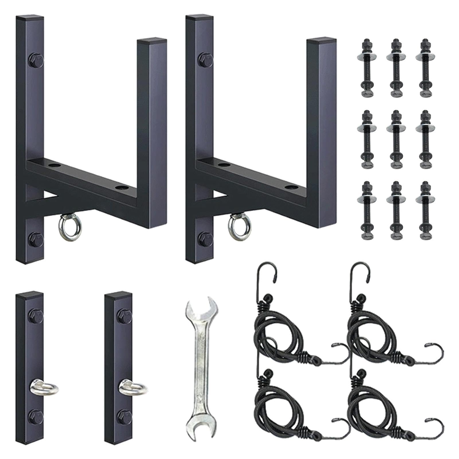 Soporte de escalera para remolque que maximiza la carga lateral con capacidad de 300 lbs