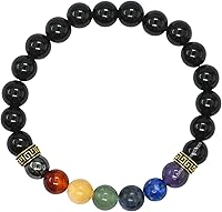 Vista 160 de Amazing Gemstone Pulsera de cristal para mujeres y hombres, pulsera de cristal curativo de protección, pulsera elástica con cuentas de piedras