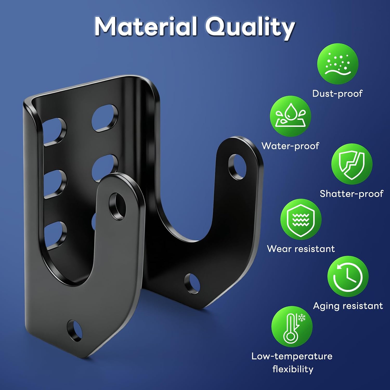 6 Packs Heavy Duty Easy Off Tarp Body Mount Stops Bracket, Tarp Stops Bracket for Use with 1705775-1, 1703604-1, Replaces 1100833