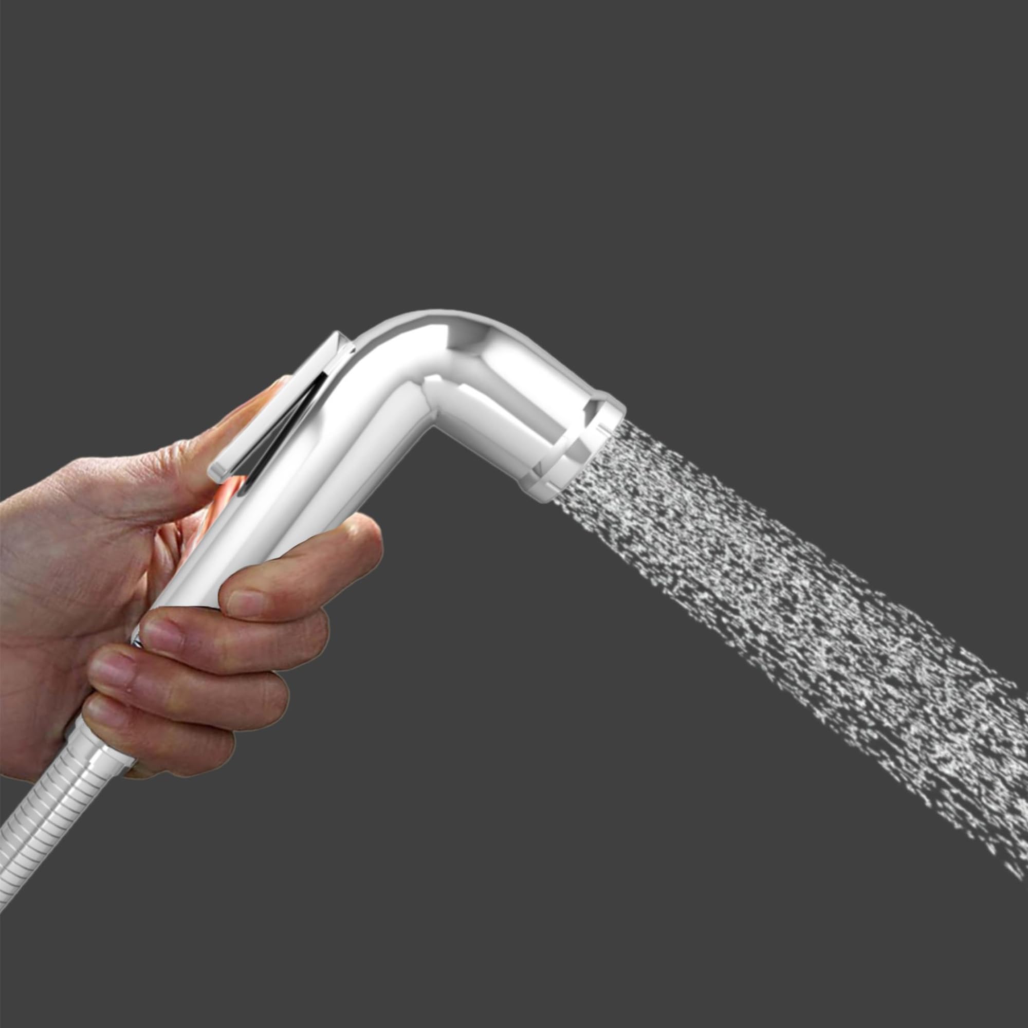 PESCA Jumbo Chrome Finish ABS Health Faucet for Bathroom/Jet Spray for Toilet Shower Faucet, 2 pc Gun Only, Chrome Brushed Finish (B0CF2P8PWS) Amazon Price History, Amazon Price Tracker