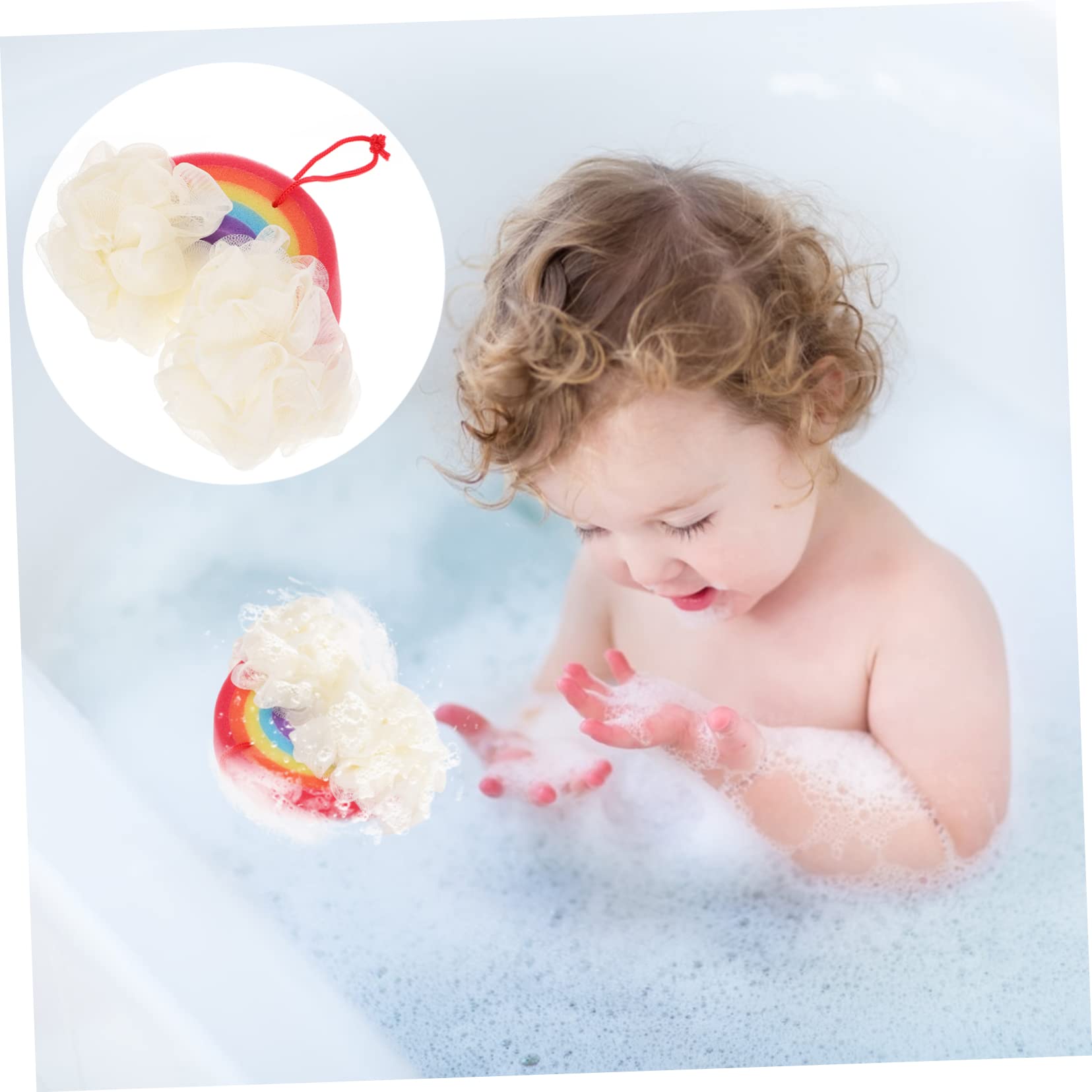 2 Pezzi Spugna Da Bagno E Doccia Spugna A Rete Spugna Esfoliante Per Il Viso Spazzola Per Doccia Spugna Da Bagno Spazzola Per Doccia Scrubber Per Il Corpo Sicura Per La Pelle