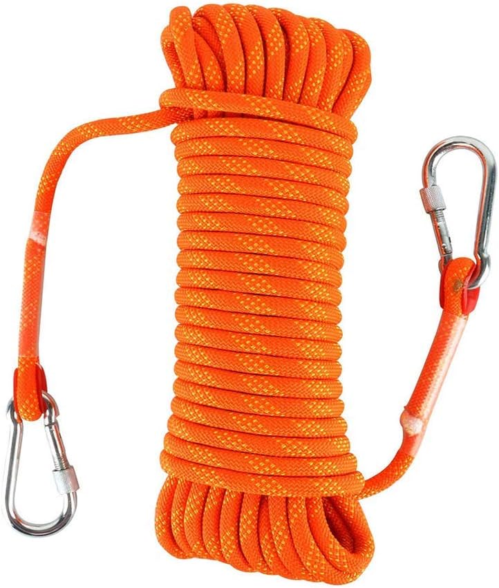 Gangying Climbing Rope 8mm Outdoor Static Rock Climbing Rope 30m High Strength Cord Safety Rope Braid Nylon Rope Escape Rope Fire Rescue Parachute~p132522370