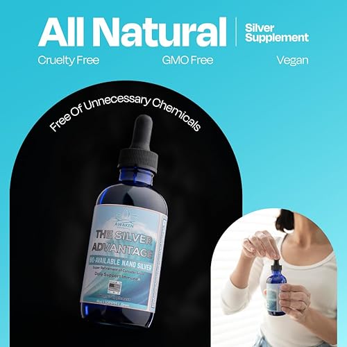 Miniatura 2 de Bio-Disponible Nano Silver Liquid  Cuentagotas de tintura de 4 oz  Apoyo inmunológico  Absorción rápida  Fórmula de nano plata pura de 10 ppm