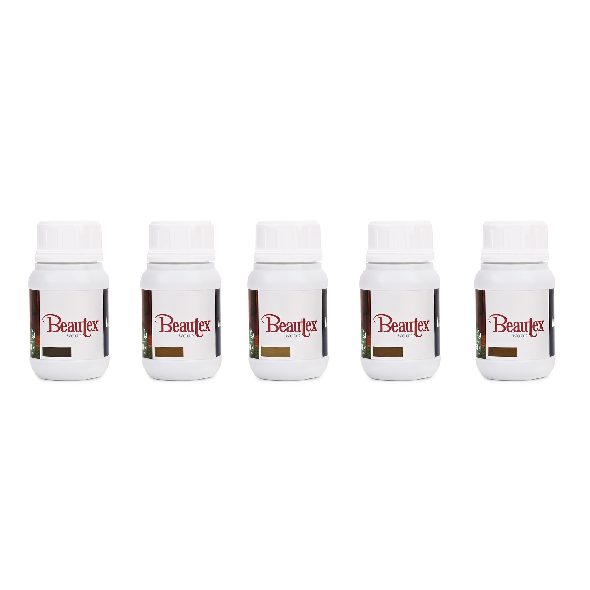 Intergrain UltraDeck Oil & Stain Sample Kit (125 ml 5 Bottle) | Exterior Wood Oil and Wood Stain | Water-Based Deck Oil |Long Lasting & Weather Resistant