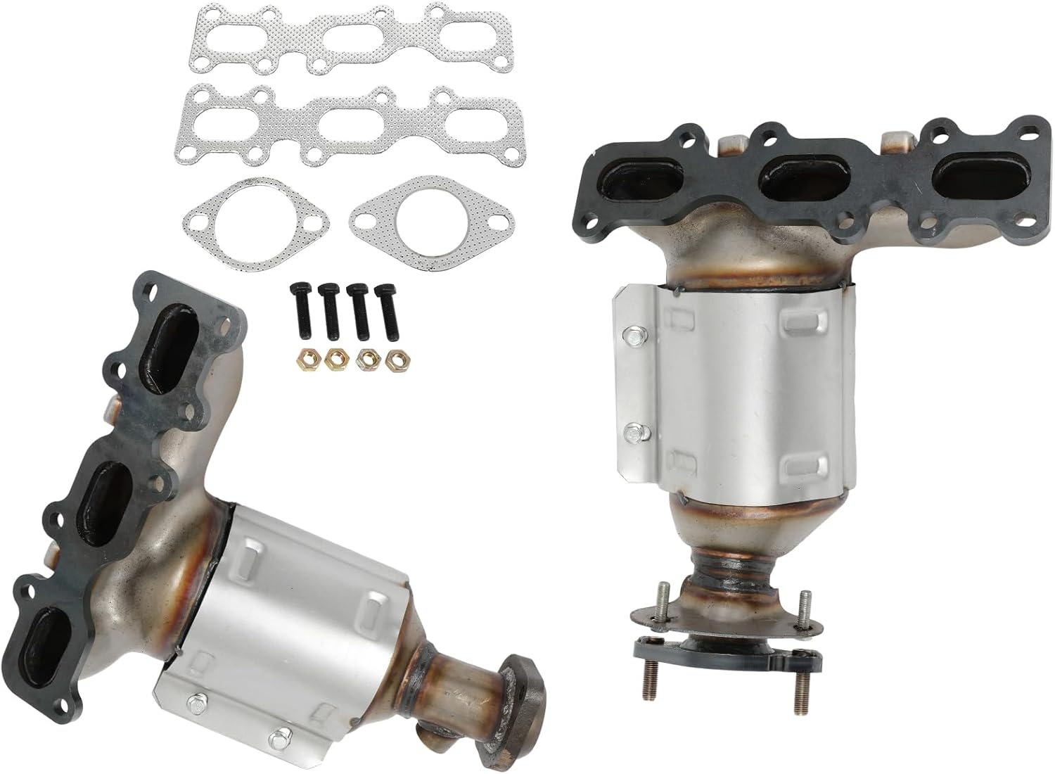 Front Left & Right 2PCS Exhaust Manifold Catalytic Converter Fit For Ford For Edge 2015-2018,For Ford For Explorer 2013-2019,Replace 19517 19516,3.5L,3.7L(EPA Compliant)