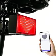 Smart Bike Tail Light, 1200 Lumens Super Bright Rear Bike Light& Customizable Graphics/Text, IPX5 Waterproof Type-C Bike Lights Rechargeable Bike Rear Light for Night Riding, Road Mountain etc.