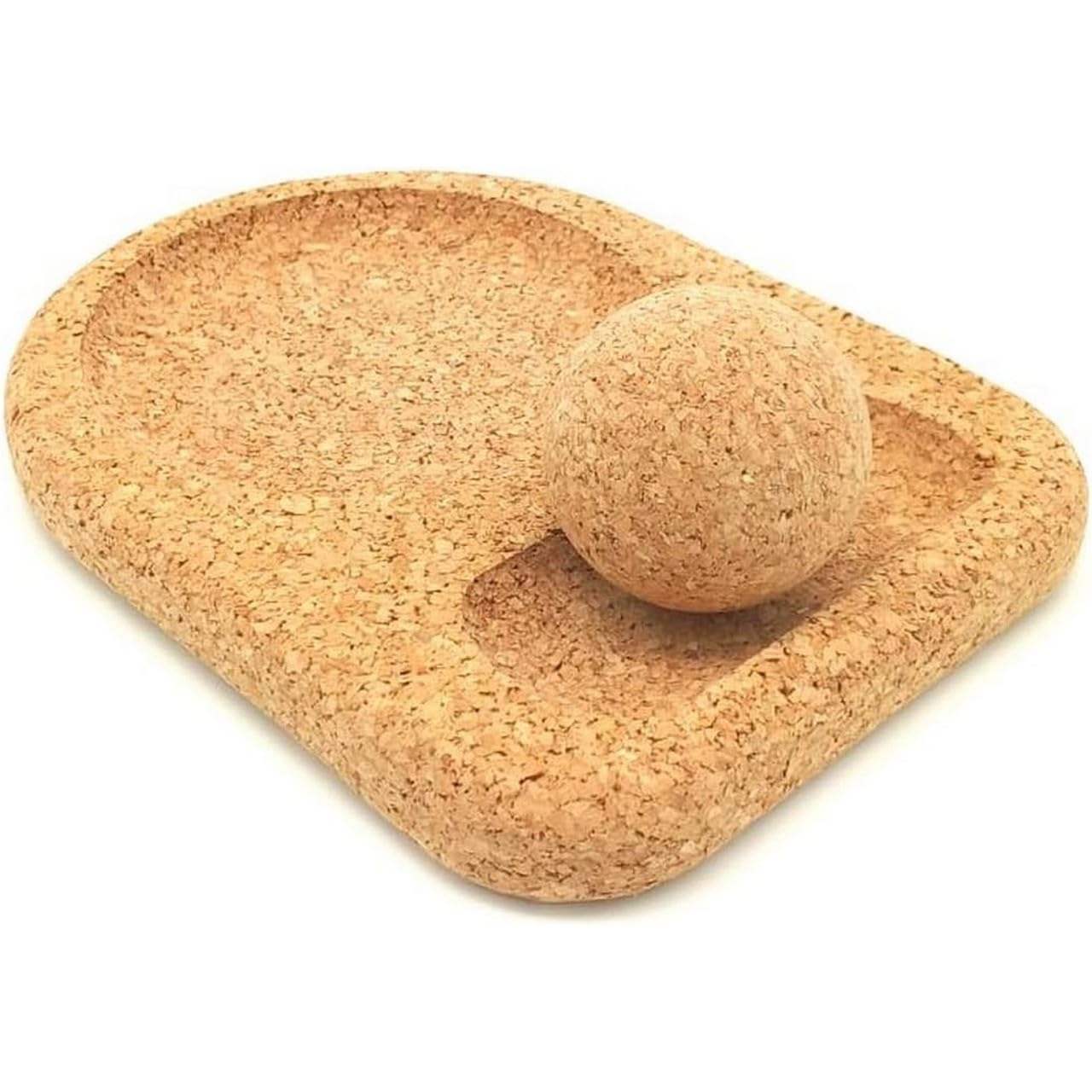 5-teiliges Massage-Set aus Kork | Faszien- und Massagetools aus Presskork | Duoball, Fußrolle, Faszienball & Triggertools | robust & langlebig | Made in Portugal