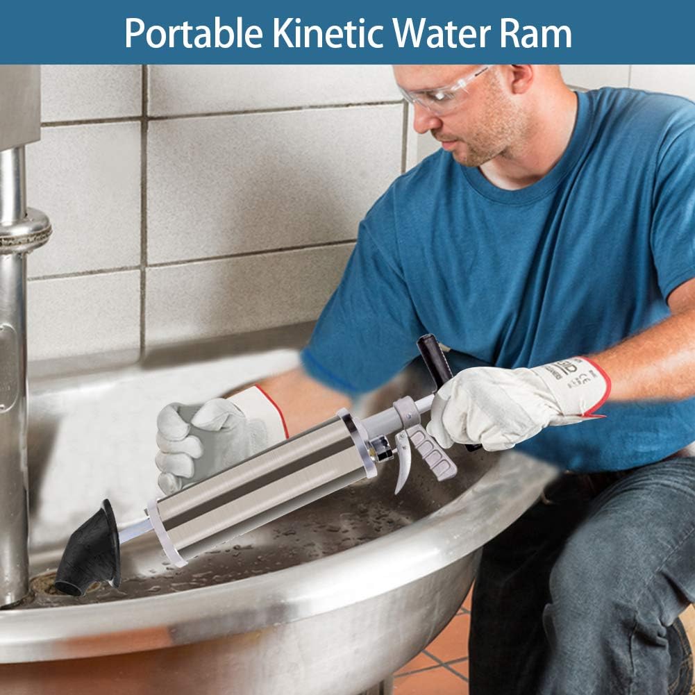 Flаѕh Dеаlѕ - 40% оƒƒ Olpchee Portable High Pressure Kinetic Toilet Plunger Air Drain Blaster Pump for Bath Toilets Bathroom Shower Kitchen Clogged Pipe