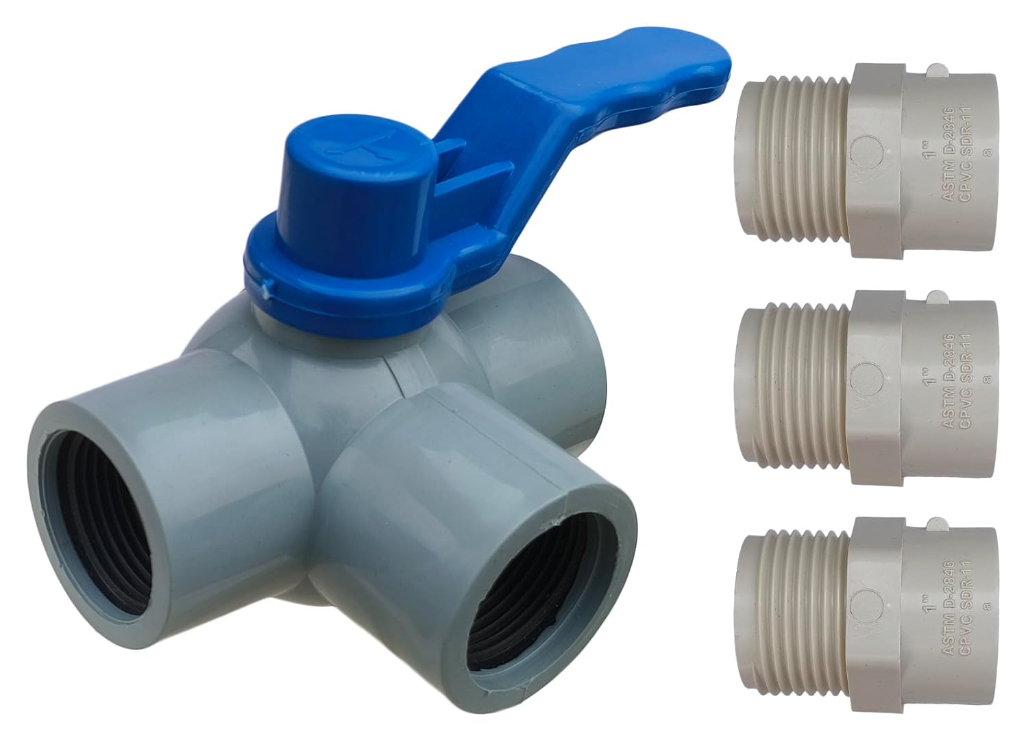 ESEKSAFAR PVC T-Way 1"inch Side View