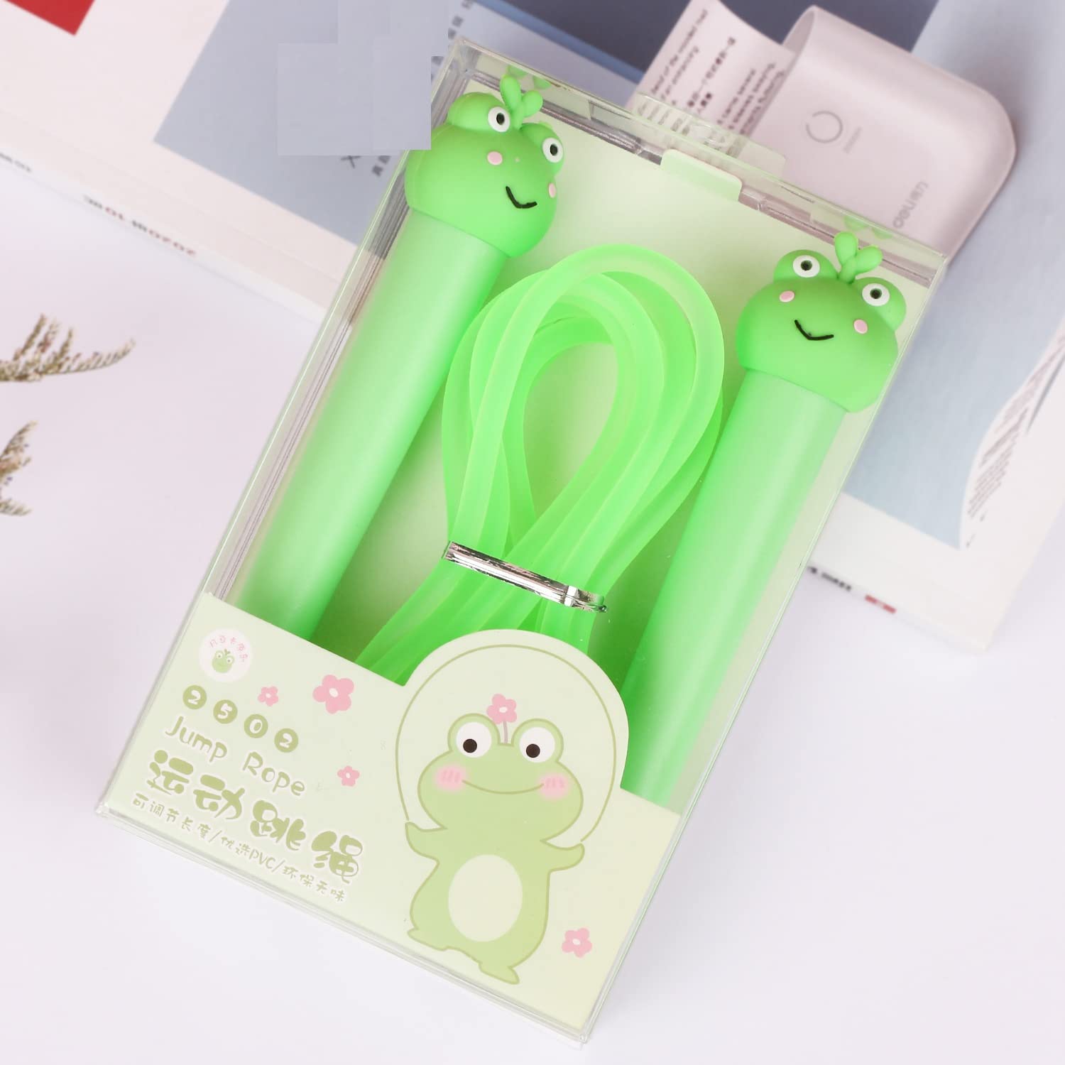 TEMSON Kids Cartoon Skipping Jump Rope Light Weight Multi Mix Color As per Availability for Kids, Girl, Boys, Weight Lose and Kids ActivitySports and Fitness, Home Exercise and Work(Green)(2502) (B0B86J8276) Amazon Price History, Amazon Price Tracker
