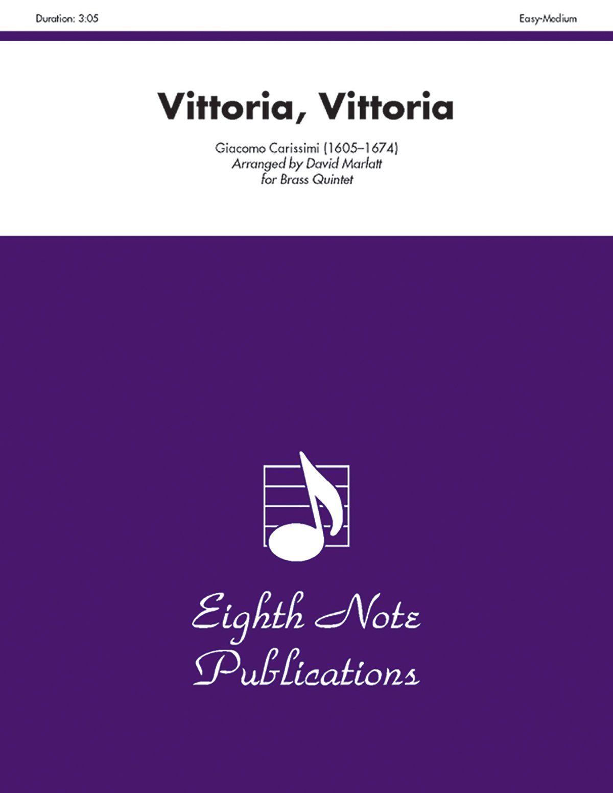 Partition Vittoria Vittoria Trombone avec Parties Séparées pour Élèves