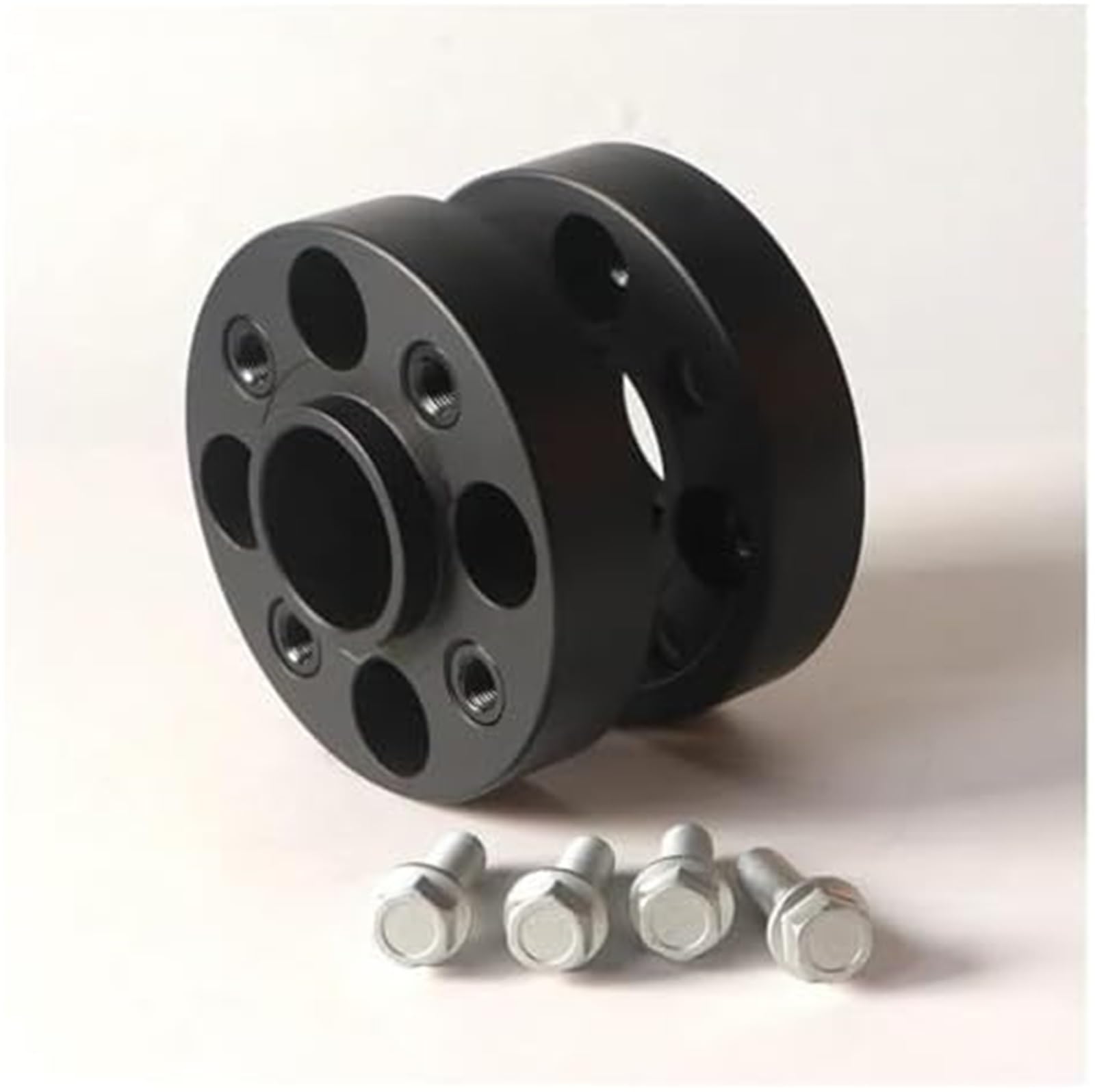 Dystans koła zawieszenia Adaptery kół 2 sztuki 20 50Mm Element dystansowy Pcd 4X100 Cb 57.1Mm, na 4 otwory dla samochodu Volkswagen Polo Jetta Gol(BLACK 2PCS 40MM)