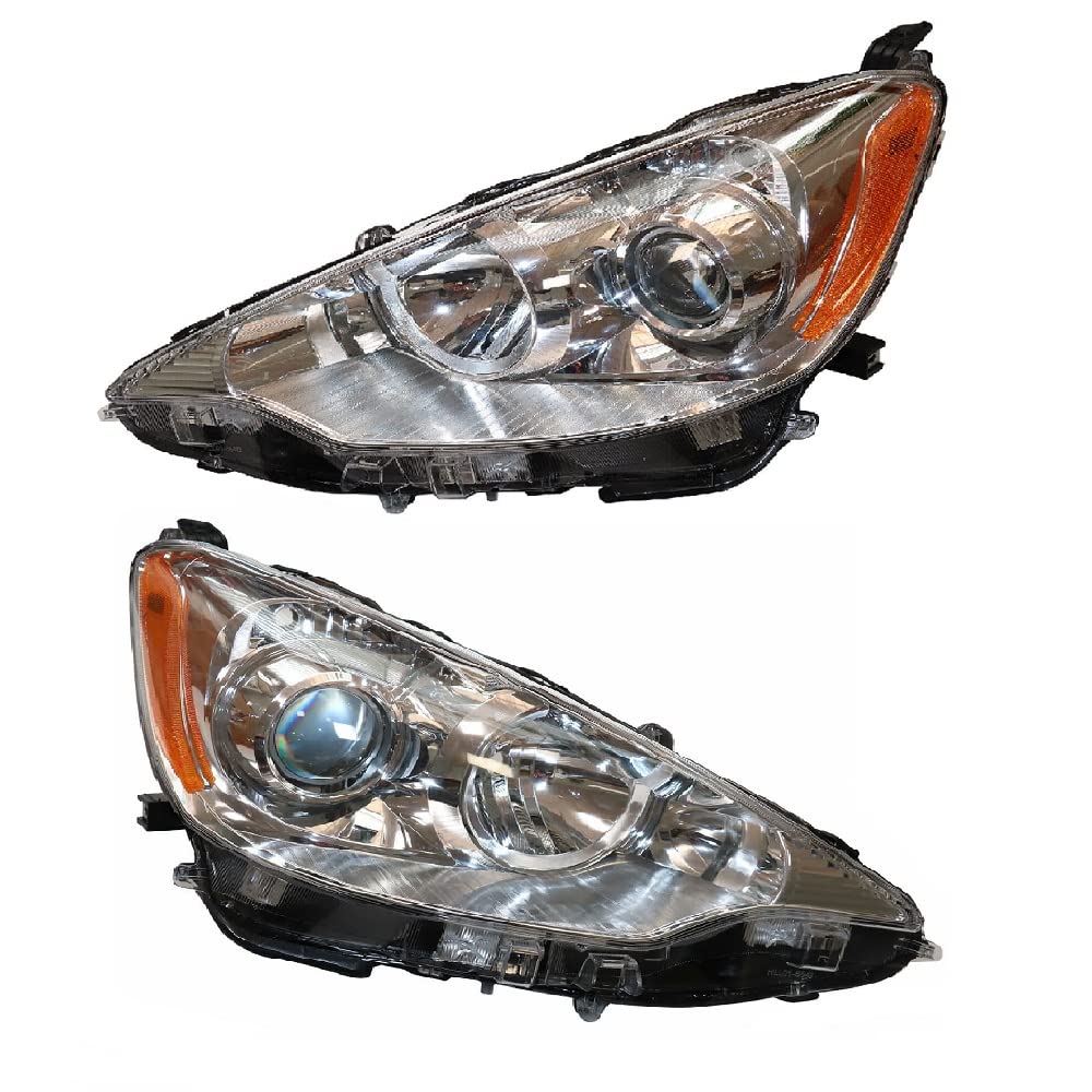 Photo 1 of For 2012 2013 2014Toyota Prius C Headlight Assembly Left Driver and Right Passenger Side Headlights   (Single of headlights)