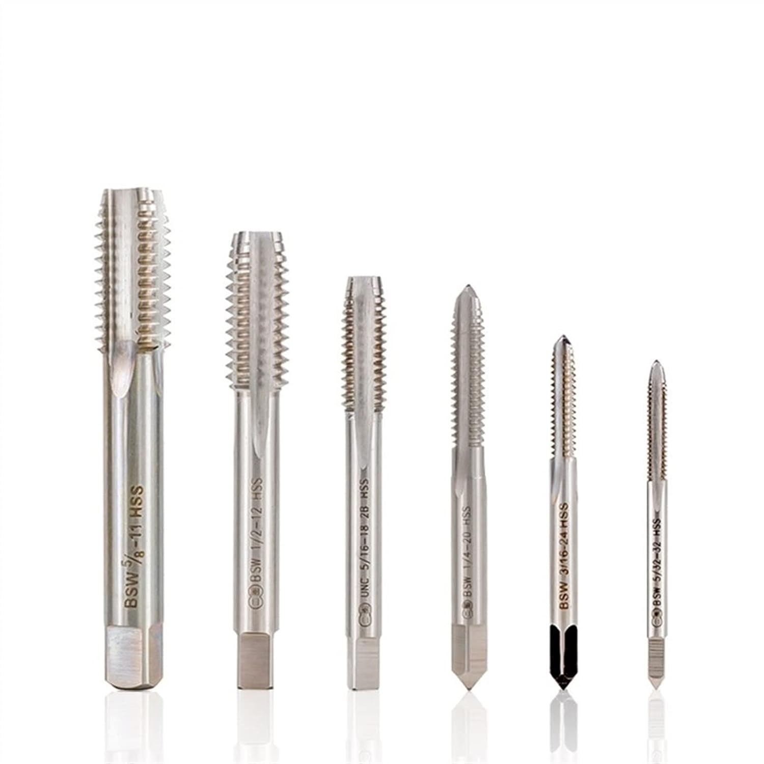 Straight Thread Tap Right Hand Plug Screw Drill Threading Tool Tools 1Pcs(BSW 5I32-32)