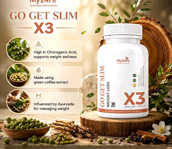 Image of Go Get Slim | Natural Weight Loss Supplement | Ayurvedic Fat Burner for Men & Women | Boost Metabolism | Stay Fit & Healthy Naturally