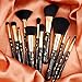Docolor Makeup Brush Set Professional 12Pcs Goth Makeup Brushes Premium Synthetic Powder Foundation Contour Blush Concealer Eye Shadow Blending Liner Make Up Brush Kit