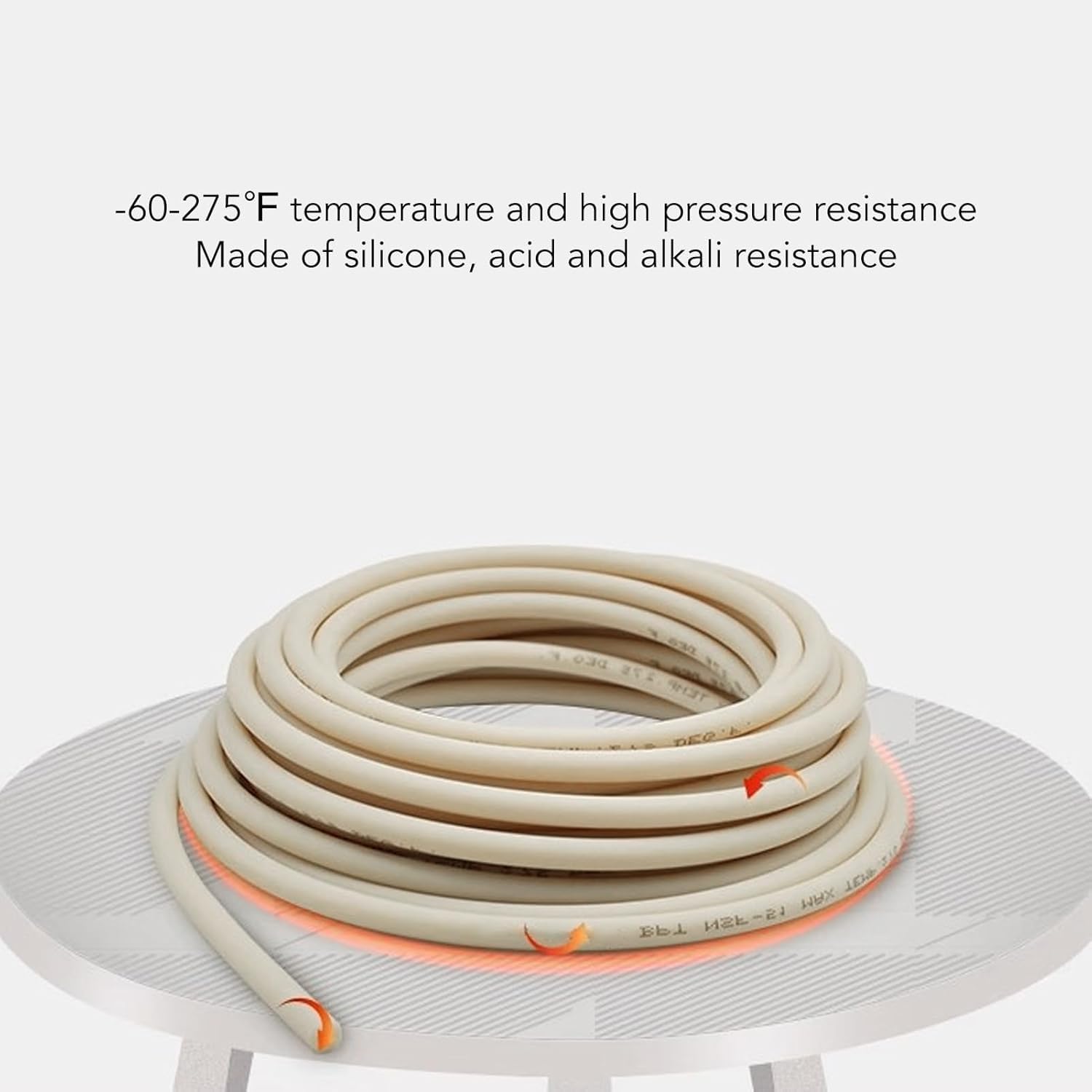 Manguera de Goma para Bomba Peristáltica 1 Metro Tubo BPT 6.4x9.6mm Interior Exterior Alta Precisión Resistente Químicos para Laboratorios Cosméticos Biológicos Farmacia