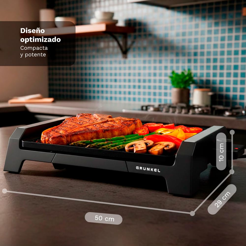 GRUNKEL bk-p36 Contact Grill Tabletop Electric 2000 W Black Grill – barbecues i grill (2000 W, Contact Grill, Electric, Tabletop, czarny, 356 mm)