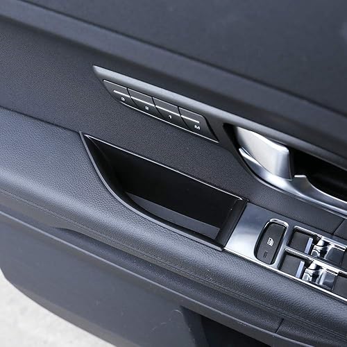 Miniatura 3 de YIWANG ABS reposabrazos puerta caja de almacenamiento guante contenedor bandeja para Land Rover Range Rover Evoque 2016 2017 Accesorios