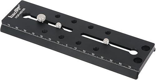 Haoge Placa de liberación rápida deslizante larga de conexión rápida de 6.299 in para Manfrotto MVH500AH MVH500A MVH502AH MVH502A 501HDV 503HDV