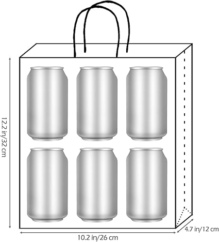 Miniatura 25 de Azowa - Bolsas de papel de estraza con asas para cosas para fiestas, para llevar regalos también